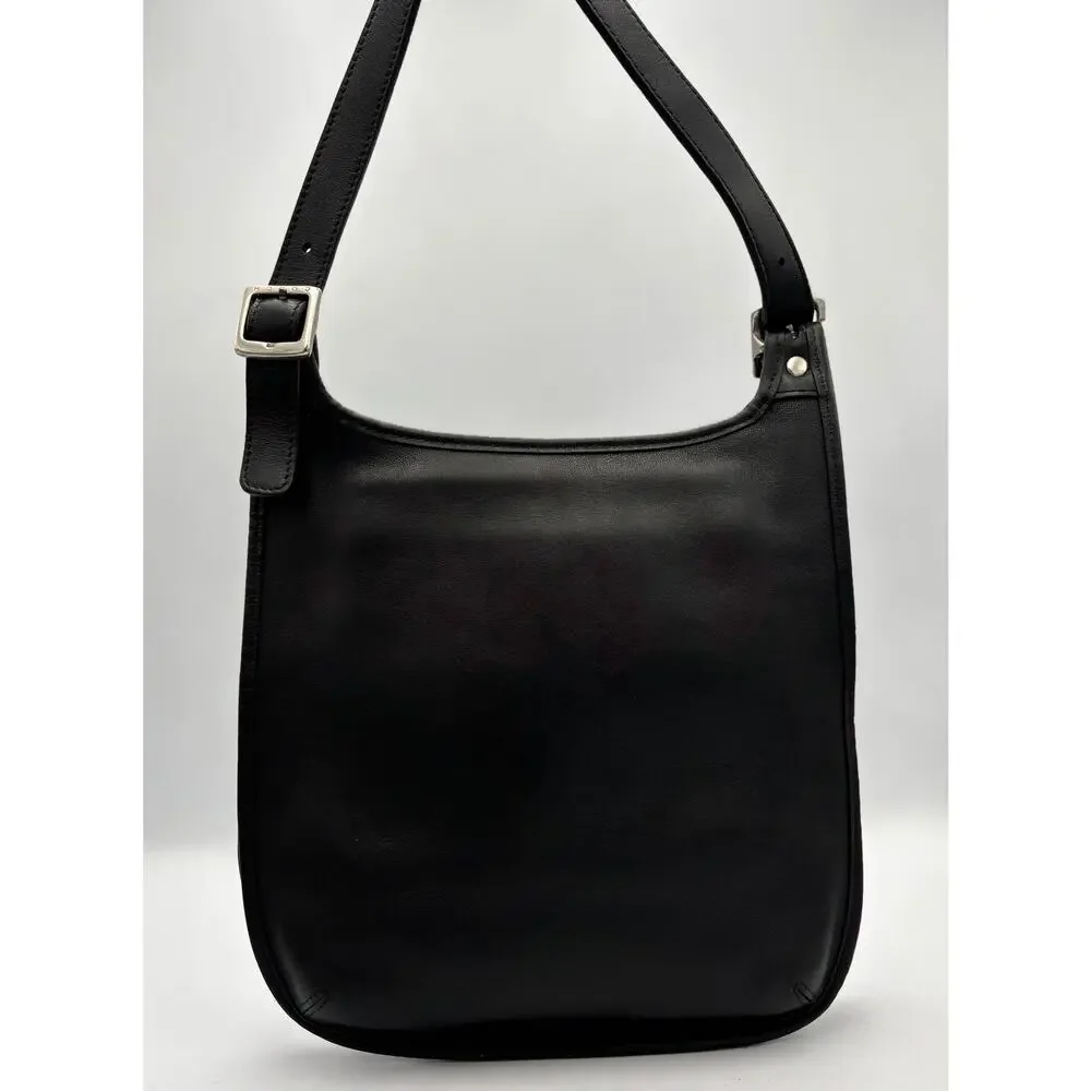 Coach 9131 Saddle Flap Crossbody | 90s Leather Hippie Bag | Vintage Minimal - Picture 2 of 16